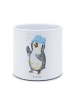 Mr. & Mrs. Panda Pflanzgefäß Pinguin Duschen ohne Spruch in Weiß