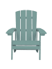 Beliani 2-tlg Gartenstuhl ADIRONDACK in Blau