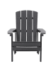 Beliani 2-tlg Gartenstuhl ADIRONDACK in Grau