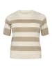 KAFFE curve Strickpullover KClizzy Regular fit in Chinchilla M/Turtle.BoldStripe