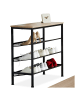 tectake Flurregal aus Holz und Stahl, 75,5 x 30,5 x 69,5 cm