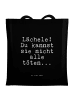 Mr. & Mrs. Panda Schultasche Lächele! Du kannst sie... mit Spruch in Schwarz