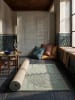 KADIMA DESIGN Teppichläufer Geometrisch pflegeleicht Wohnzimmer Schlafzimmer Flur in Grün