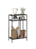HOMCOM Konsolentisch in Schwarz 55L x 30B x 85H cm
