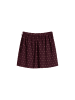 Marc O'Polo DENIM Kurzer Seersucker-Rock A-Shape in Dark Red