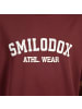 SMILODOX T-Shirt Kayson in Bordeaux