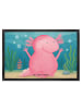 Mr. & Mrs. Panda Schmutzmatte Axolotl Hurra Design ohne Spruch in Weiß