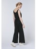 Detto Fatto Jumpsuit im gerippten Look in Schwarz