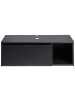 Beliani Waschbeckenunterschrank RUPANCO in Schwarz - (W) 80 x (H) 27 x (L) 40 cm