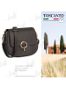 Toscanto Leder Umhängetasche Toscanto Tasche grau ca. 23cm