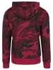 Urban Classics Kapuzenpullover in burgundy camo