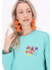 IZIA Women Sweatshirt in turquoise