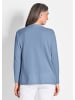 GOLDNER Cardigan in langer offener Form in blau