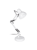 relaxdays Schreibtischlampe in Weiß - (B)27 x (H)50 x (T)15 cm