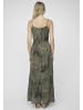 Cloud5ive Cloud5ive 2-Layered Maxi-Dress Tropical Print in green