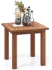 COSTWAY Beistelltisch 45x45x43cm in Braun