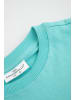 Coccodrillo Baumwoll-T-Shirt mit kurzen Ärmeln in türkis