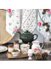 Greengate Geschirrtuch GRACY Weiß mit Roten Blumenranken