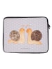 Mr. & Mrs. Panda Notebook Tasche Schnecken Liebe ohne Spruch in Grau Pastell