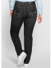 sheego Stretch-Jeans in black denim