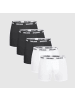 SMILODOX Boxershorts 5er Pack in Schwarz / Weiß