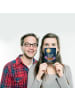 Mr. & Mrs. Panda Postkarte Fledermaus Boo Design ohne Spruch in Weiß