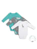 Schlummersack Bio Baby-Bodys langarm 3er-Pack in Grau