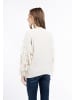 IZIA Damen Strickjacke in WOLLWEISS