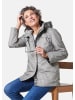 GOLDNER Leichtjacke Leichtjacke mit vielen Details in grau