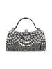 faina Women Top-Handle Bag With Rhinestones in Black