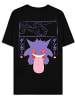 Pokémon T-Shirt "Pokémon - Gengar Block Print Men's Short Sleeved T-shirt" in Schwarz