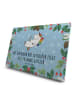 Mr. & Mrs. Panda Adventskalender Einhorn Blümchentail mit Spruch in Eisblau