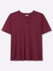 sheego Halbarmshirt in bordeaux