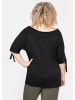 sheego T-Shirt in schwarz