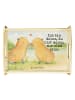 Mr. & Mrs. Panda Holz Tablett Capybara Liebe Design mit Spruch in Weiß