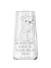 Mr. & Mrs. Panda Sektglas Quokka Happy mit Spruch in Transparent