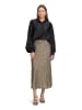 Vera Mont Satin-Bluse mit Kragen in Schwarz
