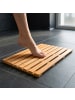 relaxdays Bambus Badematte in Natur - 60 x 37 cm