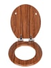 Wenko WC-Sitz Chestnut Braun, WC-Sitz Mod. Chestnut Braun in Braun