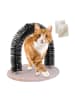 relaxdays Enthaarungsbogen Katze in Beige/ Schwarz