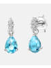 Diamant L'éternel Ohrhänger aus 375 Weißgold mit Diamant mit Topas