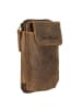 Greenburry Vintage Gürteltasche Leder 14,5 cm in brown