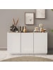CALICOSY Sideboard mit Türen UTOPIA in Dunkles - (W) 155  x (H) 87  x (L) 40  cm