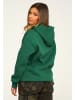 behype Kapuzenpullover - BHPERTH Basic Oversize Einfarbig in Green College