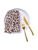 Butlers Serviette VEGAS STRIP Leo 4er-Set in Beige, Schwarz