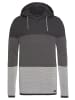 Bruno Banani Kapuzenpullover in anthrazit-gestreift