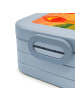 Mr. & Mrs. Panda Lunchbox Streichhölzer Design mit Spruch in Blau Pastell
