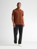 Petrol Industries Poloshirt mit Waffelstruktur steelhouse in Orange