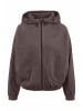 Hessnatur Softfleece Jacke in dunkles mauve