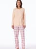 Schiesser Pyjama Comfort Essentials in peach whip